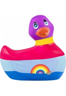 Вибратор-уточка I Rub My Duckie 2.0 Colors с разноцветными полосками