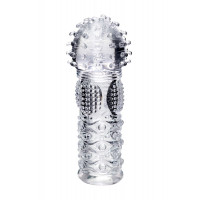 Прозрачная рельефная насадка на палец Hicks - 8,5 см.