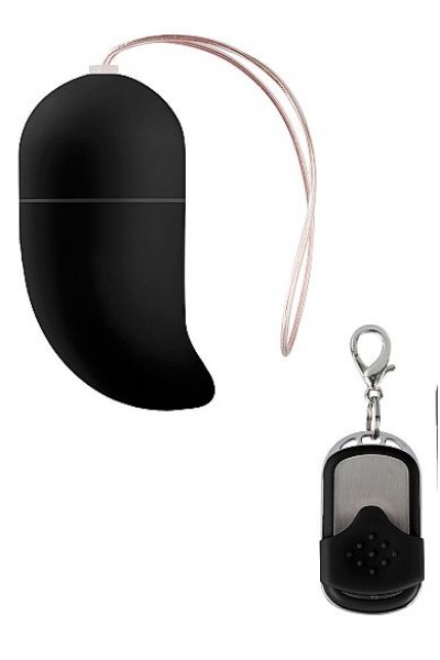 Чёрное радиоуправляемое виброяйцо Vibrating G-spot Egg medium