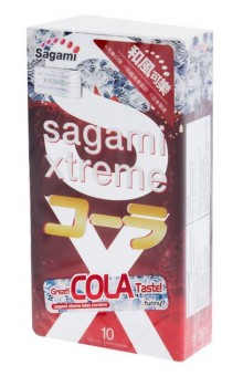 Ароматизированные презервативы Sagami Xtreme Cola - 10 шт.