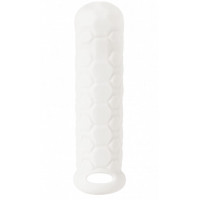 Белый фаллоудлинитель Homme Long - 15,5 см.