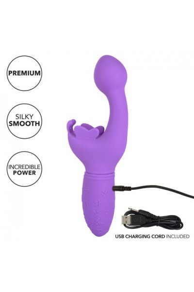 Фиолетовый вибратор-кролик Rechargeable Butterfly Kiss