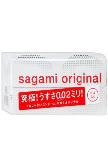 Ультратонкие презервативы Sagami Original 0.02 - 6 шт.