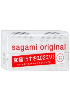 Ультратонкие презервативы Sagami Original 0.02 - 6 шт.