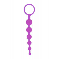 Фиолетовая анальная цепочка DRAGONZ TALE ANAL - 20 см.
