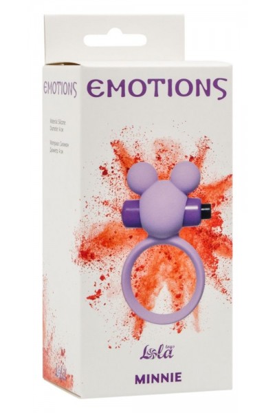 Сиреневое эрекционное виброколечко Emotions Minnie