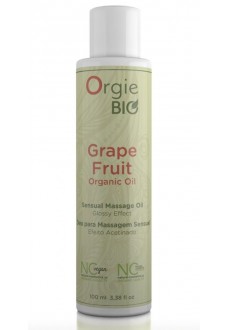 Органическое масло для массажа ORGIE Bio Grapefruit с ароматом грейпфрута - 100 мл.