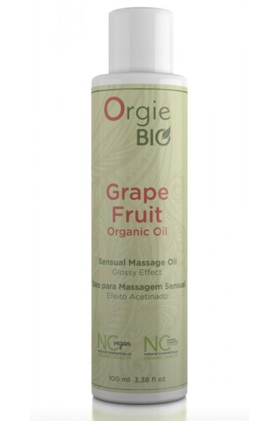 Органическое масло для массажа ORGIE Bio Grapefruit с ароматом грейпфрута - 100 мл.