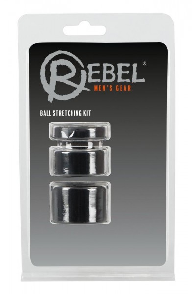 Набор из 3 колец для утяжки мошонки Rebel Ball Stretching Kit