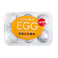 Набор из 6 мастурбаторов Tenga EGG III с различным рельефом