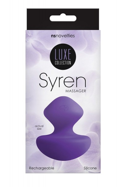 Фиолетовый универсальный вибромассажер Luxe Syren Massager