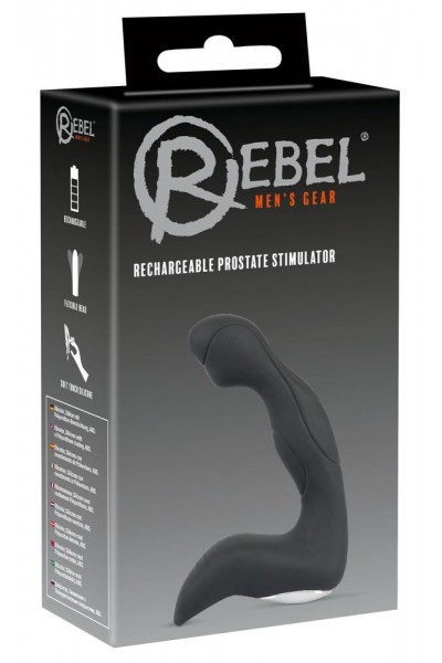 Черный вибростимулятор простаты Rechargeable Prostate Stimulator