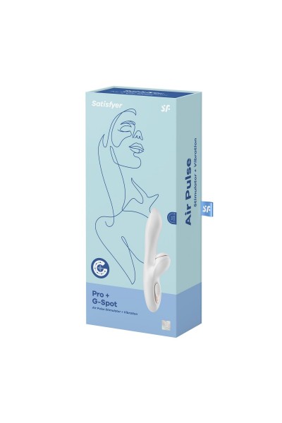 Вибромассажер с вакуумно-волновой клиторальной стимуляцией Satisfyer Pro + G-Spot - 22 см.