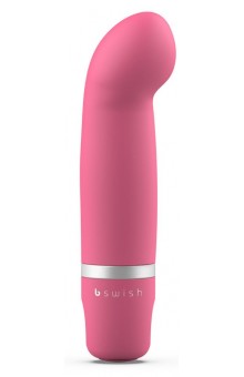 Розовый мини-вибратор Bcute Classic Curve - 10 см.