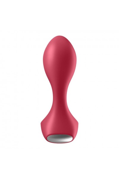 Красный вибромассажёр простаты Satisfyer Backdoor Lover - 14 см.