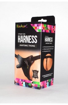 Кожаные трусики с плугом Kanikule Leather Strap-on Harness Anatomic Thong