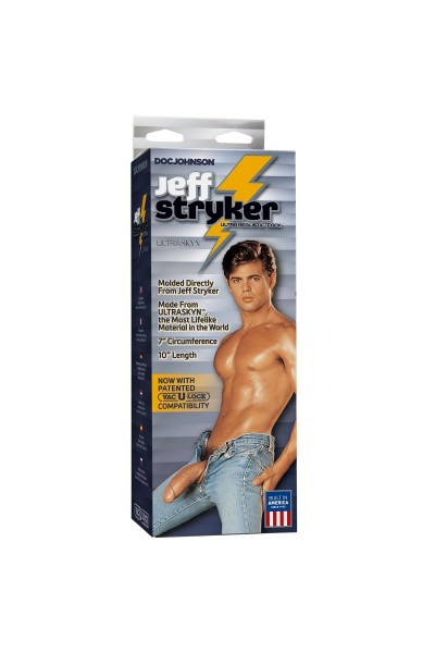 Фаллоимитатор Jeff Stryker ULTRASKYN 10  Realistic Cock with Removable Vac-U-Lock Suction Cup - 25,6 см.