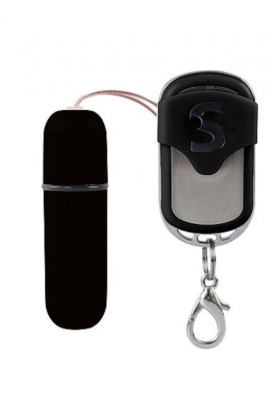 Черная вибропуля  Remote Vibrating Bullet с пультом ДУ