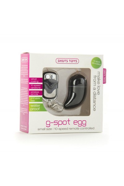 Чёрное виброяйцо G-spot Egg Small