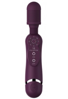 Фиолетовый универсальный массажер Silicone Massage Wand - 20 см.