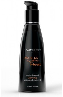 Согревающий лубрикант на водной основе Wicked AQUA HEAT - 120 мл.