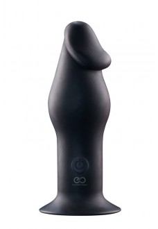 Черный анальный вибромассажер 5INCH RECHARGEABLE BUTTPLUG - 12,7 см.