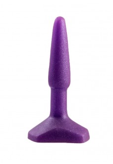 Фиолетовый анальный стимулятор Small Anal Plug Purple - 12 см.