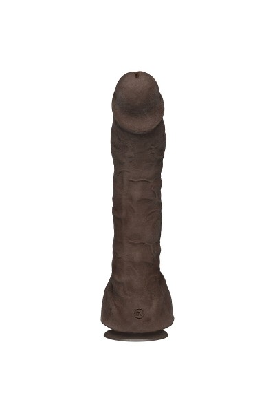 Коричневый фаллоимитатор-гигант Prince Yahshua ULTRASKYN 10.5” Cock with Removable Vac-U-Lock Suction Cup - 27,4 см.