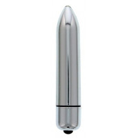 Серебристый мини-вибратор CLIMAX BULLET - 8,5 см.