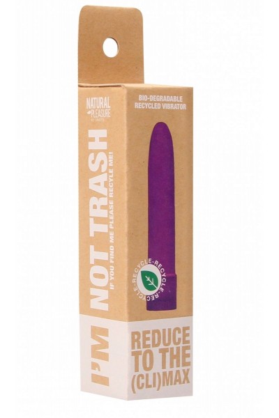 Фиолетовый вибратор 5.5  Vibrator Biodegradable - 14 см.