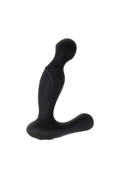 Черный вибростимулятор простаты Adam s Rotating P-spot Massager - 14,2 см.