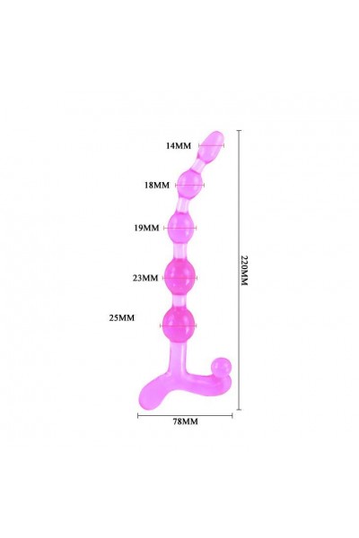 Розовый анальный стимулятор - 22 см.