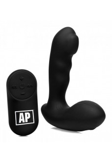 Черный стимулятор простаты Alpha-Pro 7X P-Milker Silicone Prostate Stimulator with Milking Bead