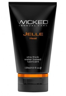 Анальный согревающий лубрикант WICKED JELLE HEAT на водной основе - 120 мл.