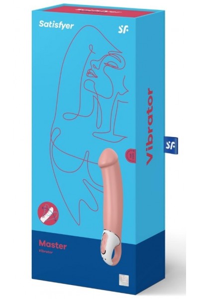 Перезаряжаемый вибратор Satisfyer Master - 23,5 см.