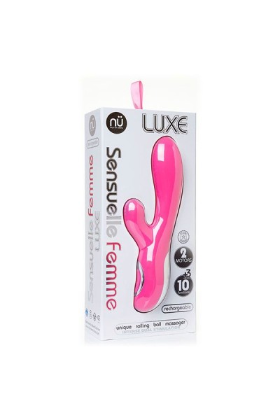 Розовый вибромассажер FEMME LUXE - 23,5 см.