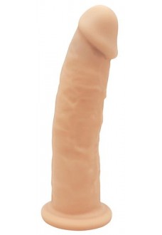 Телесный фаллоимитатор на присоске DILDO 7.5INCH - 19 см.