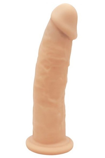 Телесный фаллоимитатор на присоске DILDO 7.5INCH - 19 см.