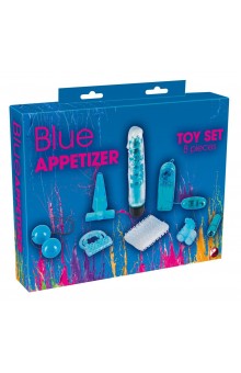 Голубой вибронабор из 8 предметов Blue Appetizer