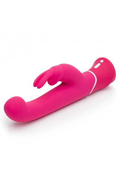 Розовый вибратор-кролик G-Spot Rechargeable Rabbit Vibrator - 24,1 см.