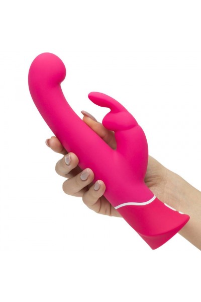 Розовый вибратор-кролик G-Spot Rechargeable Rabbit Vibrator - 24,1 см.