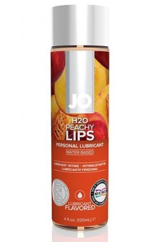 Лубрикант на водной основе с ароматом персика JO Flavored Peachy Lips - 120 мл.