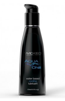 Охлаждающий лубрикант на водной основе Wicked AQUA CHILL - 120 мл.