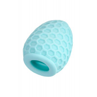 Бирюзовый рельефный мастурбатор Pufl