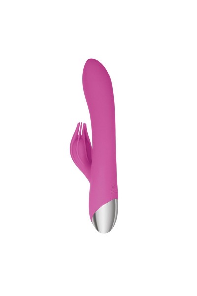 Розовый вибратор-кролик Eve s Clit Tickling Rabbit - 20,4 см.