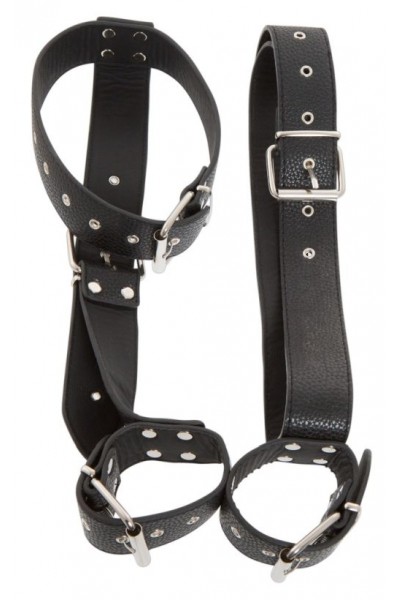 Фиксация на шею и запястья Bad Kitty Neck and Hand Restraints