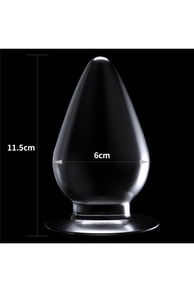 Прозрачная анальная пробка Flawless Clear Anal Plug - 11,5 см.