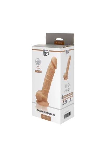 Телесный реалистичный фаллоимитатор DILDO 7INCH FLESH - 17,7 см.