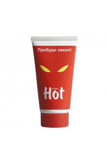 Возбуждающая гель-смазка HOT с женьшенем - 50 мл.