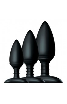 Набор из 3 черных анальных втулок NEXUS BUTT PLUG TRIO SET